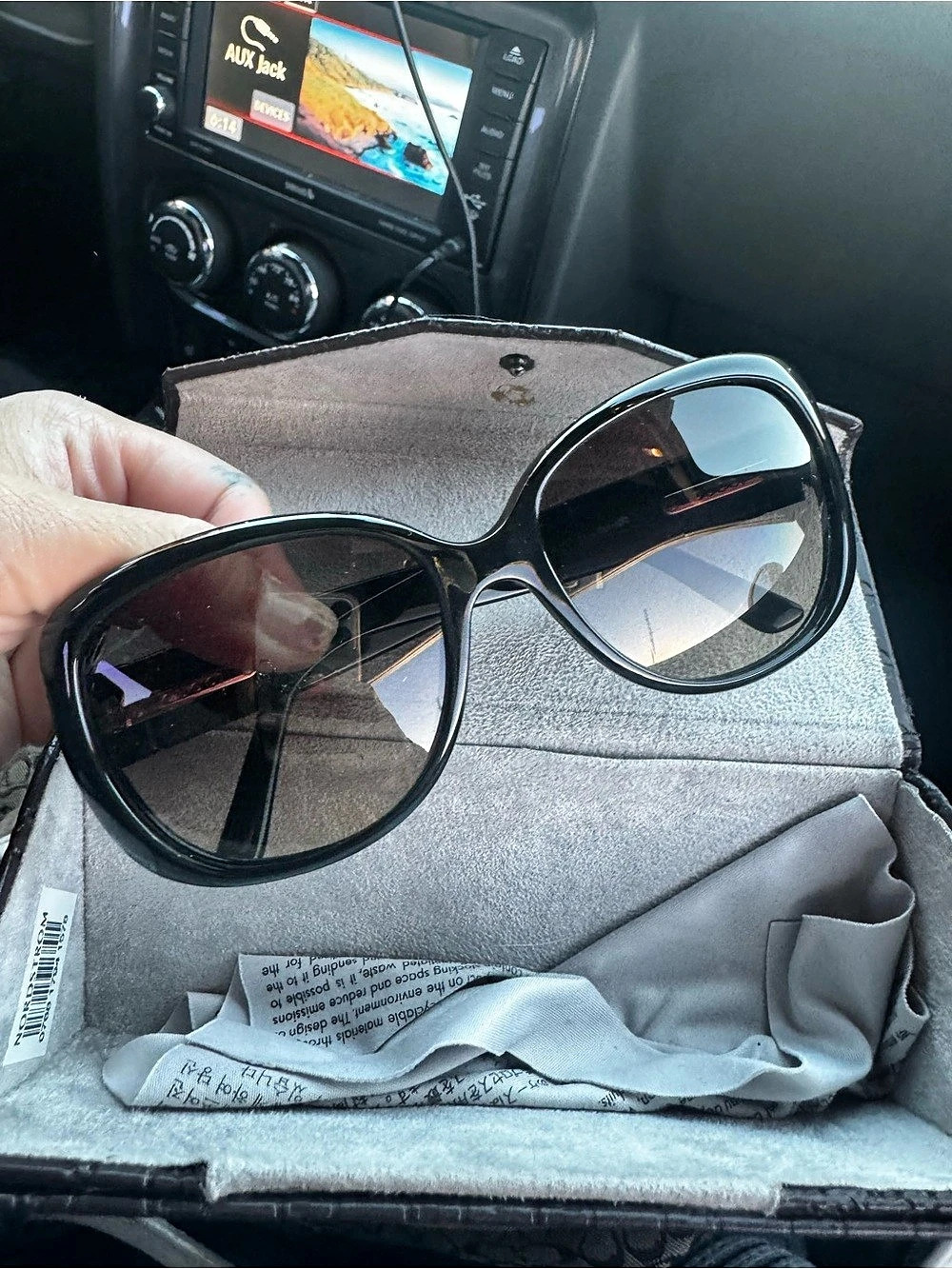 Gucci Black & Brown Sunglasses